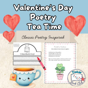 Valentine's Day Poetry Tea Time Pack TPT Cover Image