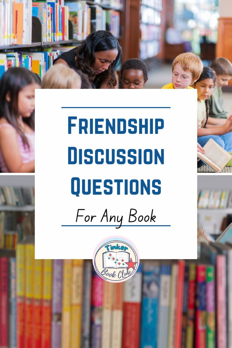 Pinterest Pin Image: Friendship Discussion Questions for Any Book